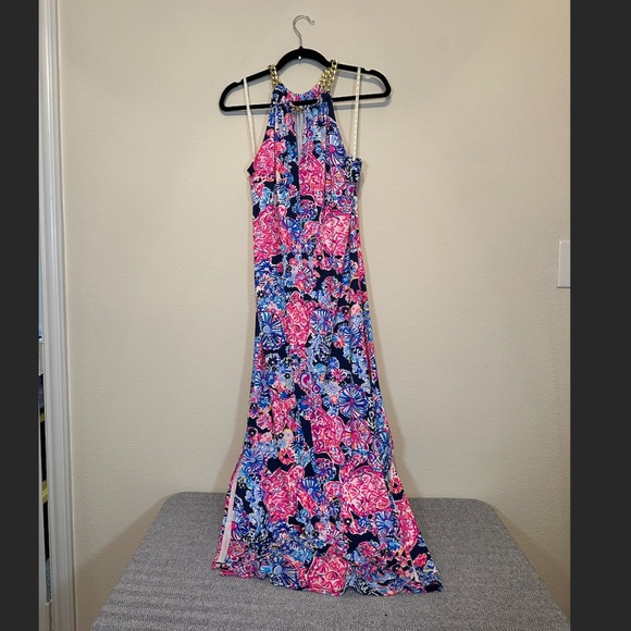 LILLY PULITZER Bingham Midi Dress High Tide In Turtle Amazement - Picture 2 of 6